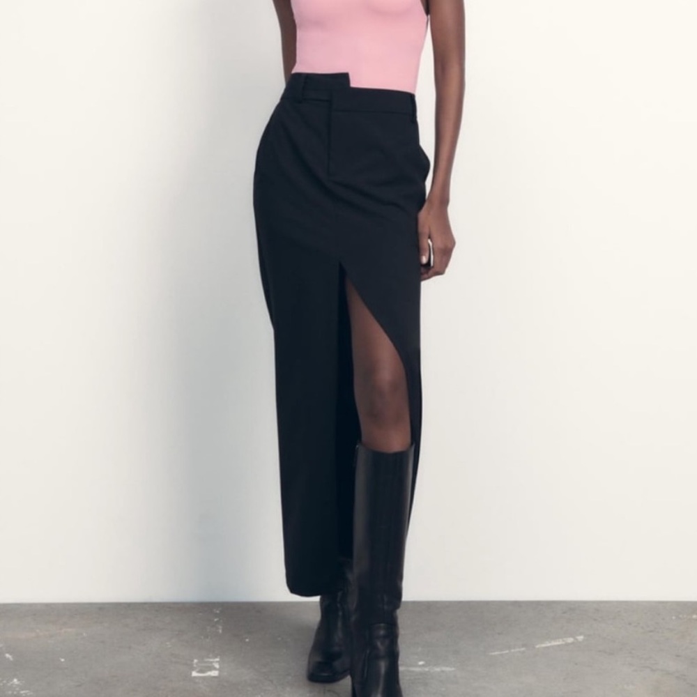DOUBLE WAIST ZARA MIDI SKIRT
